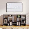 Axoun 5-Tier Geometric Bookshelf, Tall Display Shelf, Freestanding Storage Shelf with Anti-Tipping Device - 3 of 4