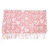 Anna-Kaci Women's Soft Heart Pattern Brushed Scarf with Fringe Tassel Ends 70.5×27.5 Inches - 4 of 4