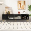 Vynxaria Modern TV Centers with Sliding Acrylic Door for TVs Up to 70", Stylish Media Console - 2 of 4