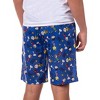 Peanuts Pajamas Men's Good Grief Charlie Brown Sally Snoopy Lounge Shorts Blue - 4 of 4
