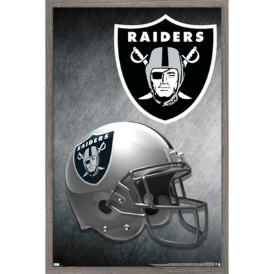 Trends International Nfl Las Vegas Raiders – Helmet 20 Framed Wall ...