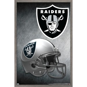 Trends International NFL Las Vegas Raiders – Helmet 20 Framed Wall Poster Prints - 1 of 4