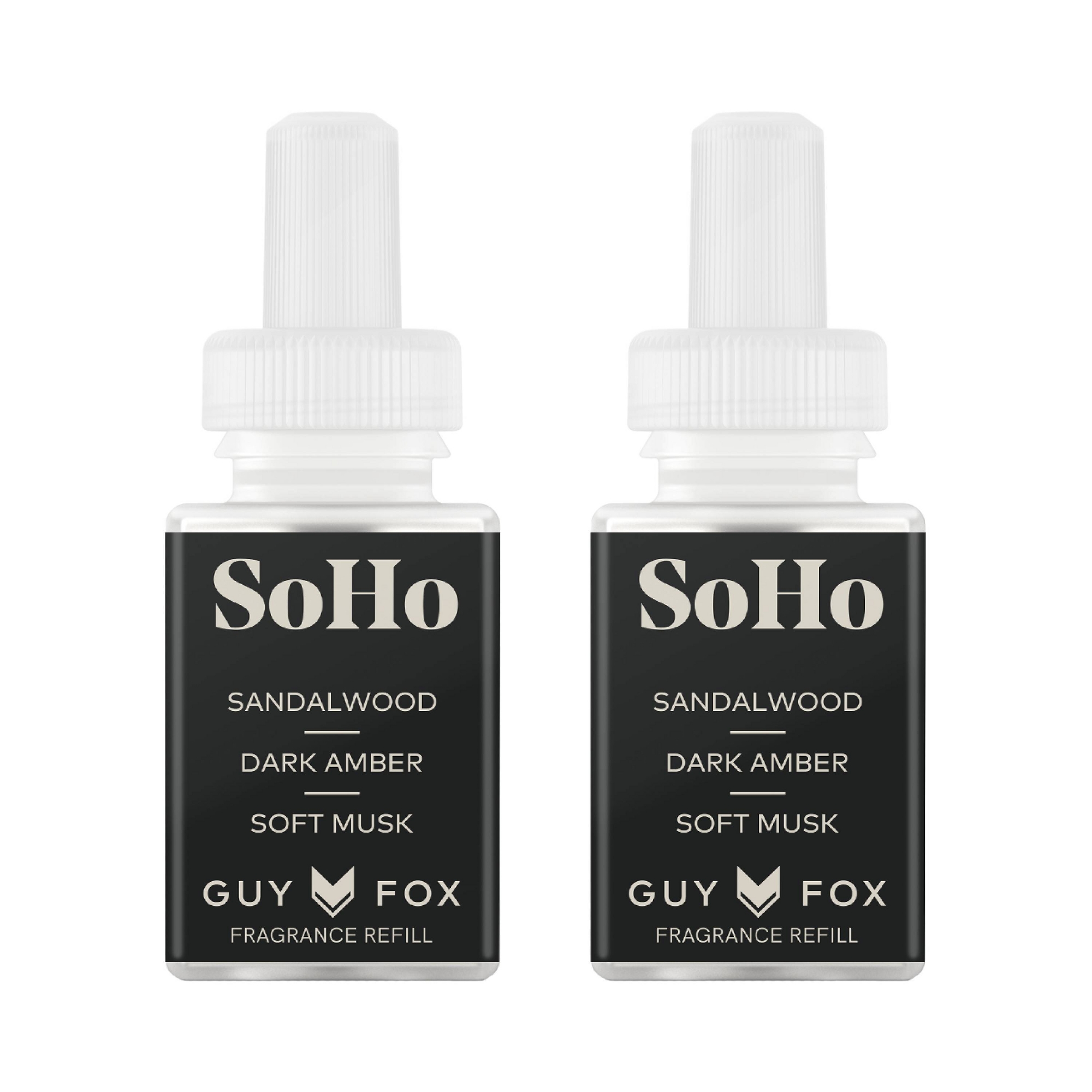 Pura Guy Fox Soho 2pk Smart Vial Fragrance Refills: Blend with Bergamot & Amber Aroma