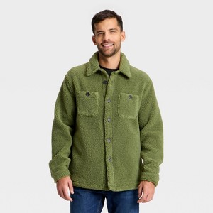 Men's Vintage High Pile Full Button Jacket - Goodfellow & Co™ - 1 of 3