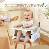 JOYMOR 5 in 1 Baby High Chair for Baby and Toddlers, Portable Highchair Fold Compact,Baby Feeding Chair Booster with Detachable Tray, 5 Point Harness - 4 of 4