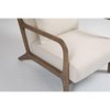 PAGED Accent Chair with Wood Frame, Mid Century Modern Living Room Chairs with Waist Cushion, Reading Armchair for Living Room - 3 of 4