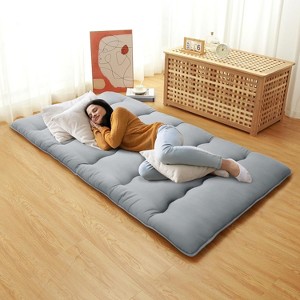 Mattress Twin/ Full/ Queen Size, Japanese Style Floor Mattress Foldable Camping Mattress Pad Roll Up Travel and Guest Mat - 1 of 4