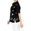 LA LEELA Women's Summer Casual Hawaiian Blouse Shirt Solid Blouses Short Sleeve Button Up Dress Tops Tee Shirts Tank Top Women - 3 of 4