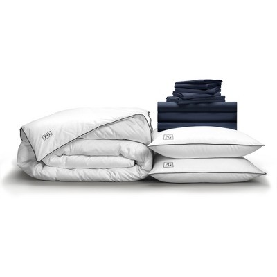 Luxe Soft & Smooth Perfect Bedding Bundle, with White Goose Down