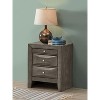 NicBex Nightstand with 2 Drawers and Top Tray Modern Small Bedside Table with Wood Frame for Living Room,Bedroom - 2 of 4