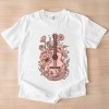 Simply Sage Market Pink Guitar Floral Garment Dyed Tee - 3 of 4