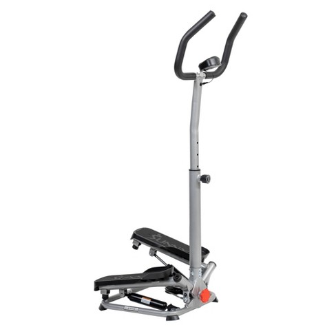 Twist Stepper Workout Machine w Handle Bar Home Gym Adjustable Stepping Height 