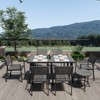 Pamapic 8-Piece Aluminum Outdoor Patio Dining Set with Rectangle Table, Small Side Table and 6-Stackable Chairs - 4 of 4
