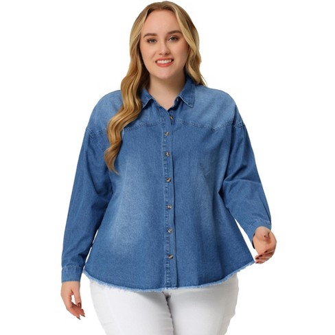 plus size fitted shirts