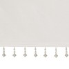 Lightweight Faux Silk Valance With Beads Blush 50x26" - 4 of 4
