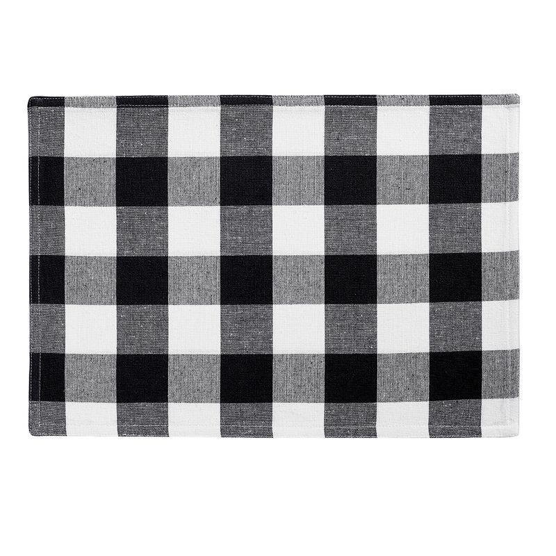 Farmhouse Living Buffalo Check Placemats, Set of 4 - 13" x 19" - Elrene Home Fashions, 4 of 5