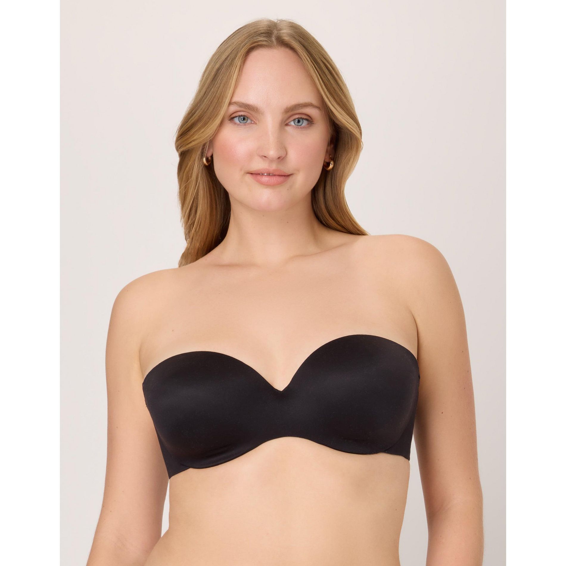 Maidenform Custom Lift Strapless Bra with Underwire, Convertible Straps Black 32B Women's