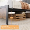 Full Size Platform Bed Frame with Ergonomic Upholstered Headboard, Metal Platform, Noise-Free, No Box Spring Required - 3 of 4