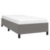 vidaXL Twin Bed Frame – Dark Gray, Modern Style Fabric Bed Frame 39.4"x74.8" – Crafted from Polyester, Plywood - 2 of 4