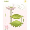 Flower Cat Tree, 28" Cat Tower with Cozy Flower Perch, Large Hammock for Indoor Small Cats, Cute Cat Tree - 3 of 4