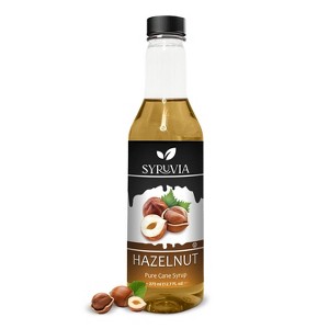 Syruvia Hazelnut Syrup for Coffee 12.7 fl oz Premium Coffee Flavoring Syrup - 1 of 4