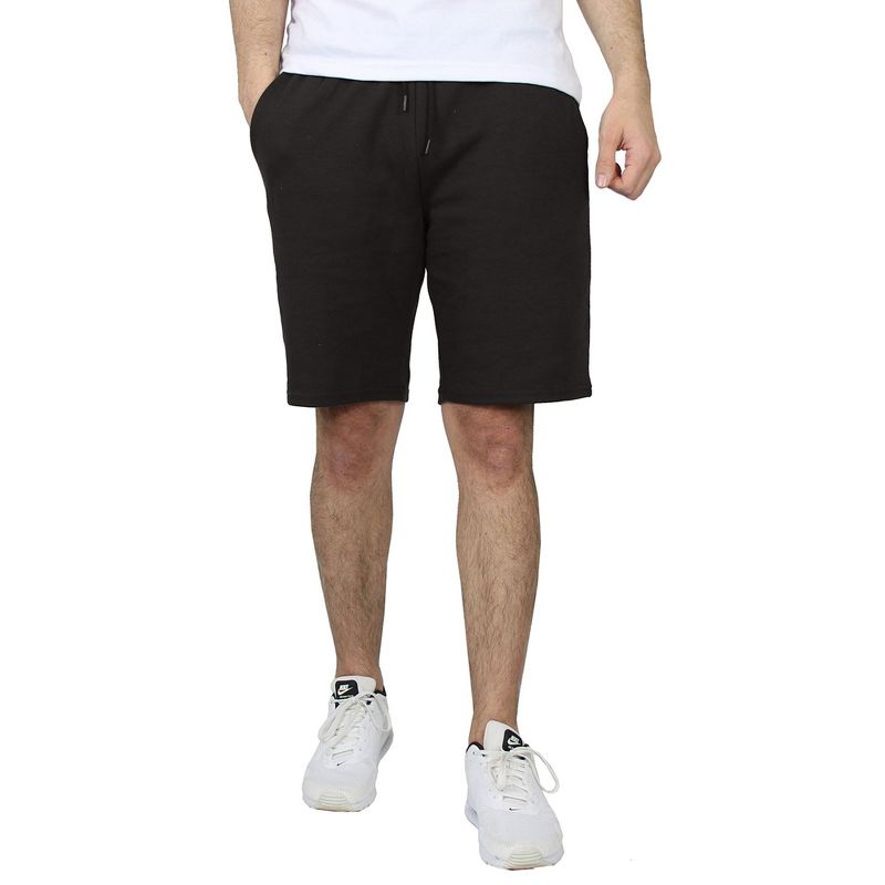 Galaxy By Harvic Men's Tech Fleece Performance Shorts With Heat Seal Zipper Pocket, 1 of 4