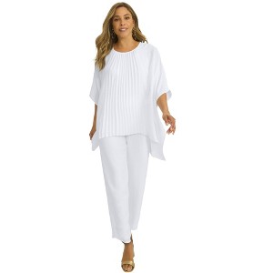 Jessica London Women's Plus Size 2-Piece Georgette Pantset - 1 of 4