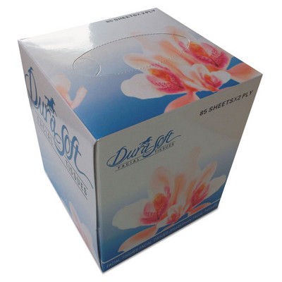 GEN Facial Tissue Cube Box, 2-Ply, White, 85 Sheets/Box, 36 Boxes/Carton