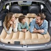 VEVOR Car Air Mattress, Fits Tesla Model Y (2020-2024), Inflatable Car Camping Mattress, Flocking Thickened, with Built in Pump, 2 Pillows, Beige - 2 of 4