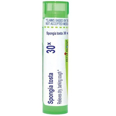 Spongia Tosta 30X by Boiron Homeopathic Single Medicine For Cough, Cold & Flu  -  80 Pellet