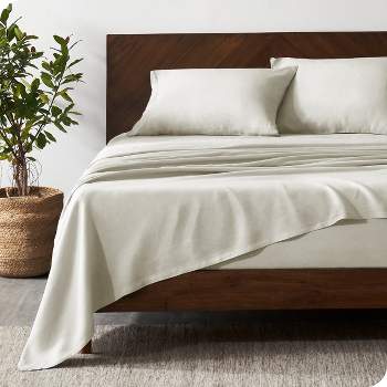 300 Thread Count Organic Cotton Percale White 3 Piece Twin Xl Bed Sheet Set  By Bare Home : Target