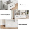 74.5" Tall Bookshelf with Double Storage, Extra Large Bookshelf, 6-Tier Double Wide Bookshelves w/ 12 Cubbies for Livingroom Office Library - 4 of 4