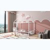 Racxily Metal House Bed Frame, Fenced Design for Kids & Teens - 4 of 4