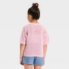 Girls' Short Sleeve Pullover Sweater - Cat & Jack™ - 2 of 3