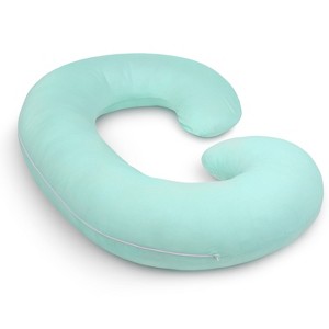 PharMeDoc Pregnancy Pillows C-Shape Full Body Maternity Pillow, Jersey Cover - 1 of 4