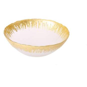 Classic Touch Individual Bowl with Flashy Gold Design