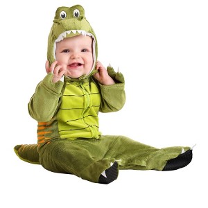 HalloweenCostumes.com Teeny T-Rex Costume for Infants - 1 of 2