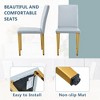 KWPZQEB Dining Chairs Sets, Modern Kitchen Side Chairs with Upholstered, Armless Kitchen Dining Room Chairs for Kitchen,Living Room, Restaurant - 3 of 4