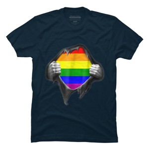 Adult Design By Humans Pride Shirt Rip Open Shirt By Luckyst T-Shirt - 1 of 2