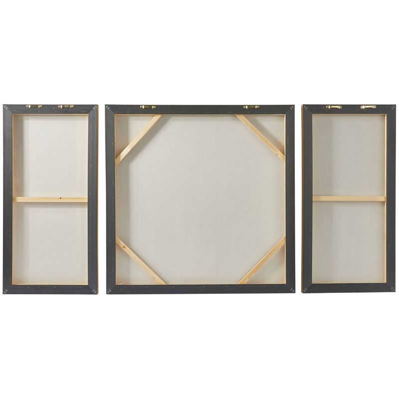 Set of 3 Canvas Geode Ombre Framed Wall Arts with Gold Frame - Olivia &#38; May, 3 of 7