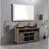Ridstar 60 in. W x 36 in. H Natural Rectangular Bathroom Mirror with Led Lights - 3 of 4