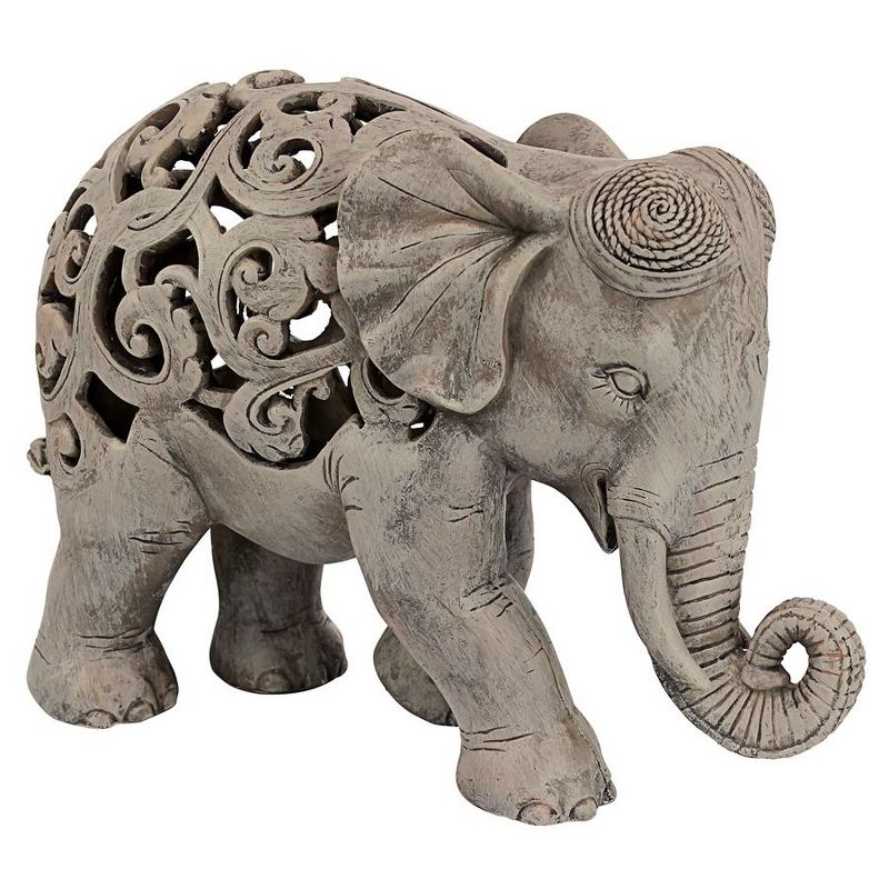 Design Toscano Anjan the Elephant Jali Sculpture, 3 of 9