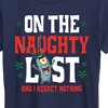 Women's - SpongeBob SquarePants - Plankton Naughty List Short Sleeve Graphic T-Shirt - 2 of 4