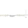 EVERLY JEWELRY | Sterling Silver 5 5.5 mm, 5.5   6 mm and 6 6.5 mm White Freshwater Cultured Pearls Bracelet, 8.5 inch - 2 of 4