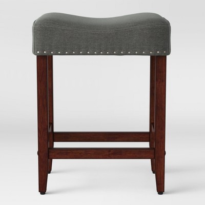 Mona Cushion Saddle Seat 24.84 Counter Height Barstool Hardwood/toasted  Walnut - Winsome : Target