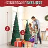 2 Pack Artificial Pop Up Christmas Tree with Red Ball Ornaments for for Home Office Store Holiday Decor - 4 of 4