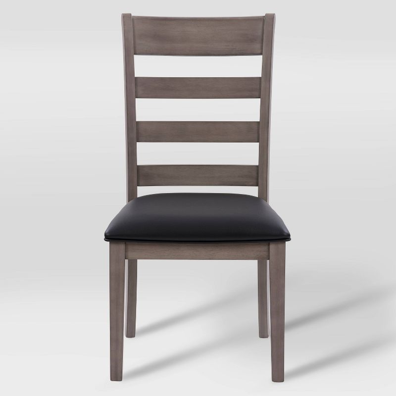 Set of 2 New York Wood Dining Chairs Washed Gray - CorLiving, 3 of 13