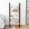 vidaXL 4-Tier Book Cabinet 31.5"x11.8"x55.1" Solid Pine Wood - 3 of 4