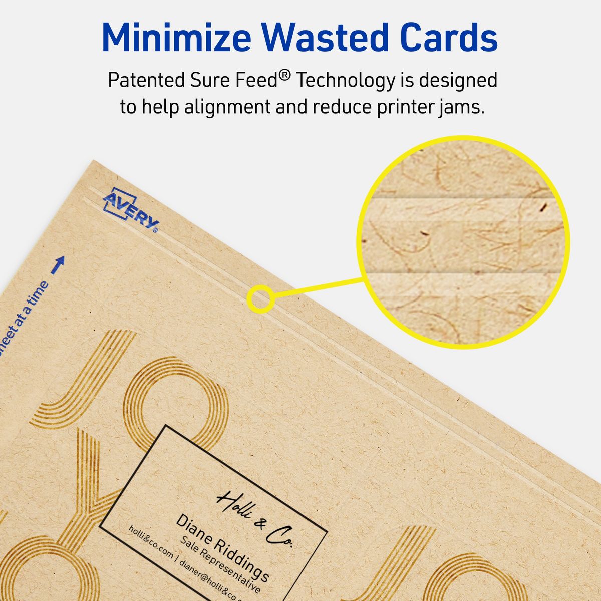 2-1/2" x 3-1/2" Rectangle Rounded Corners, Kraft Brown Business Cards - thumbnail 4