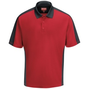 Red Kap Men's Short Sleeve Performance Knit Two-Tone Polo - 1 of 1
